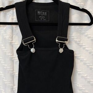 REVICE Black Top with Silver Accents